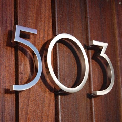 metal house numbers etsy|contemporary with oversized house numbers.